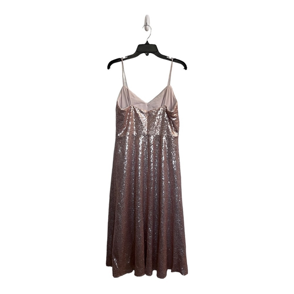 Dessy collection rose gold sequin bridesmaid dress size 10 - Picture 9 of 13